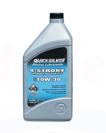 10W30 - 1L fles 4-takt Quicksilver Motorolie